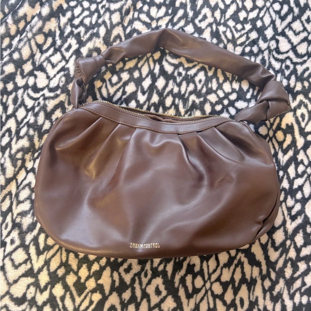 Brown Slouchy Shoulder Bag for Everyday Use
